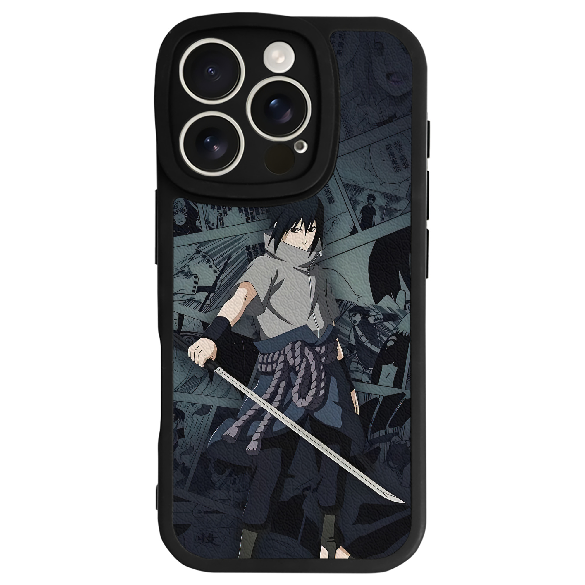 （画像用） NARUTO -ナルト- NARUTO -ナルト- 疾風伝 【iPhone 16シリーズ対応】シリコンスマホケース（レザー調） 材質：シリコン